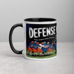 Defense Wins Games, Coffee Starts Days Football Mug - Image 2