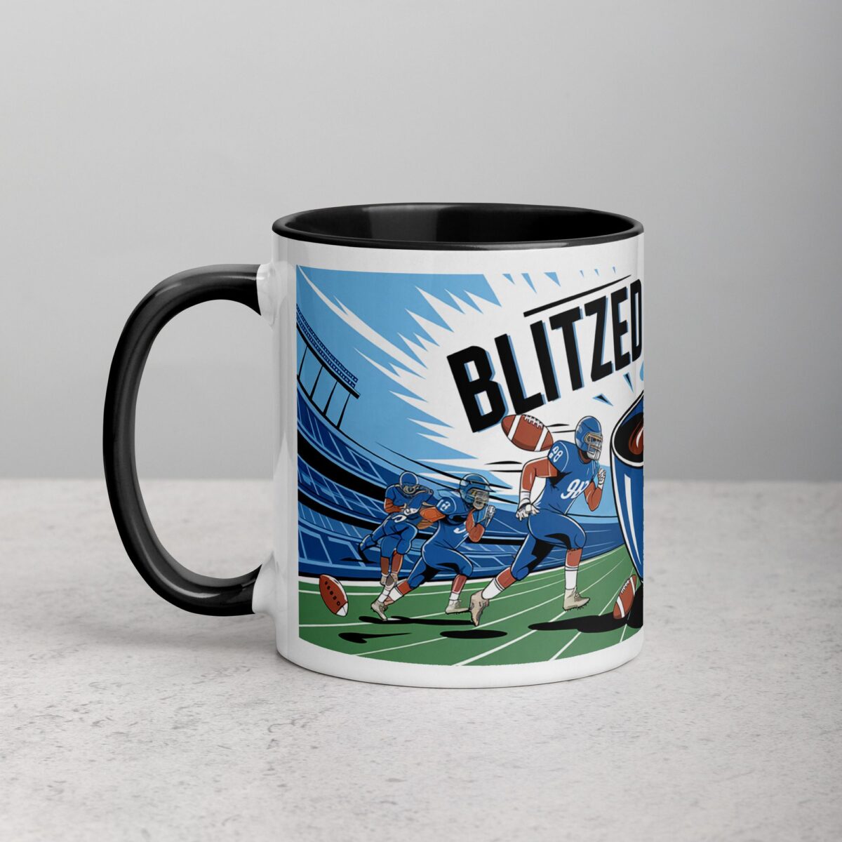 Blitzed & Brewed Football Coffee Mug - Image 2