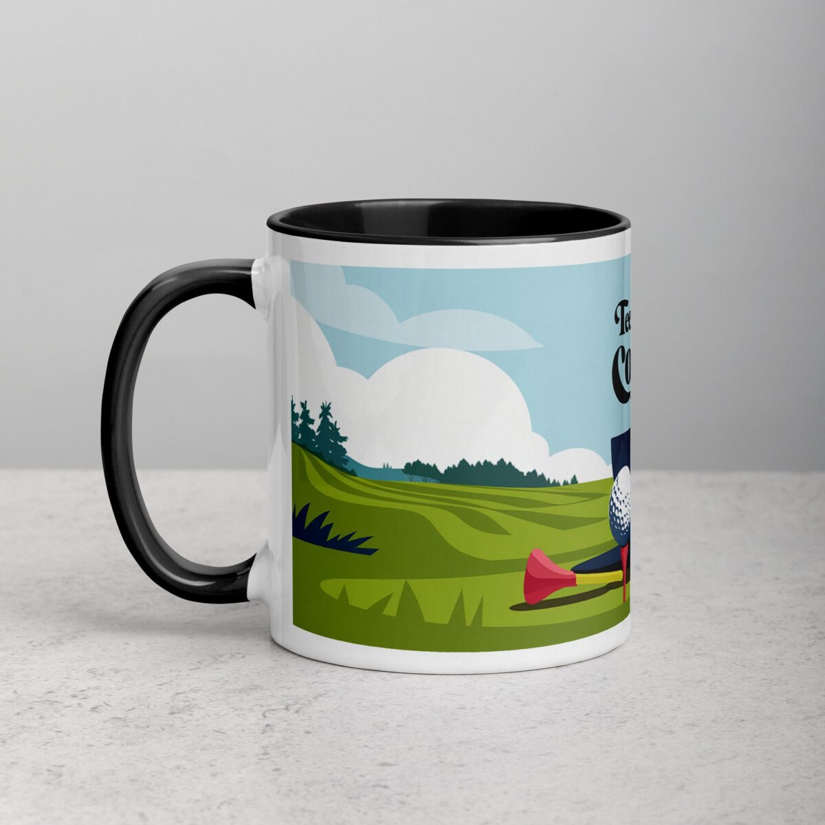 Tee Time & Coffee Time Golf Mug - Image 2