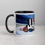 I Love Hockey Fun Hockey Coffee Cup - Image 2