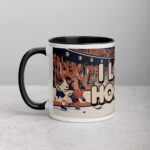 I Love Hockey Retro Hockey Coffee Cup - Image 2