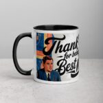 Retro Thank You Best Man Coffee Mug & Tea Cup - Image 2