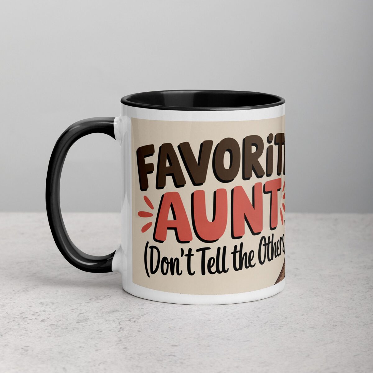 Favorite Aunt (Don’t Tell the Others) Coffee Mug - Image 2