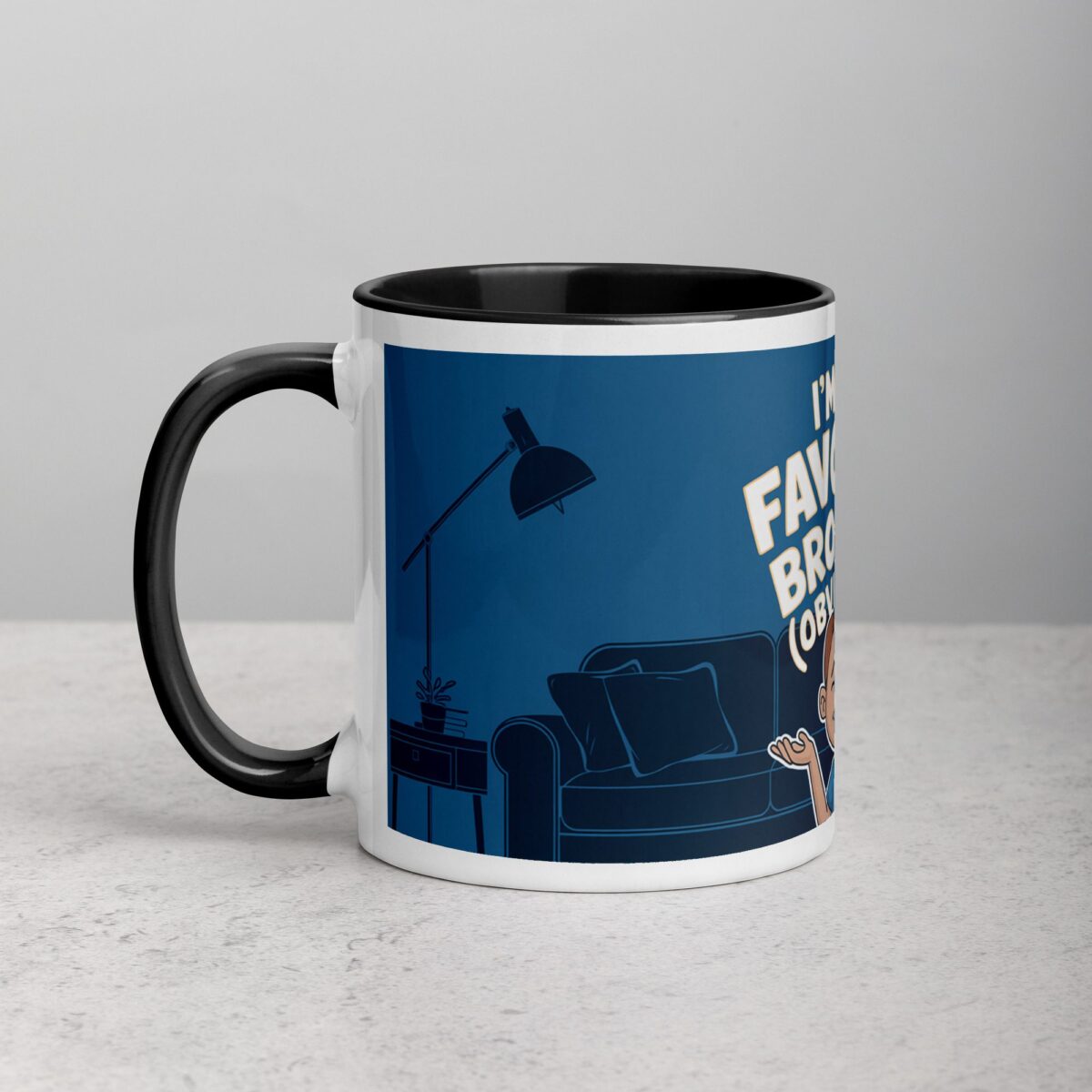 I’m the Favorite Brother (Obviously) Coffee Mug - Image 2