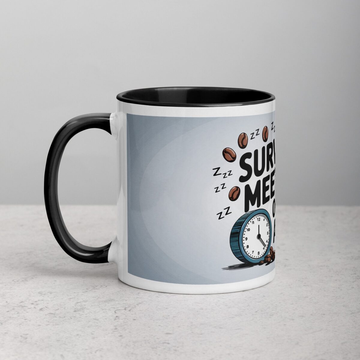 Surviving Meetings, One Sip at a Time Co-Worker Coffee Mug - Image 2
