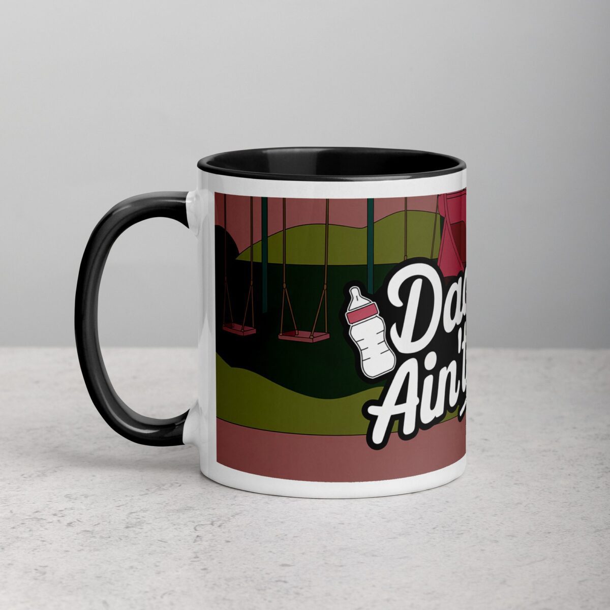 Daddin Ain't Easy  Coffee Mug & Tea Cup - Image 2