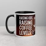 Raising Kids, Raising Coffee Levels Mug - Image 2