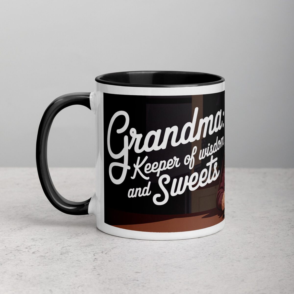 Grandma: Keeper of Wisdom and Sweets Coffee Mug - Image 2