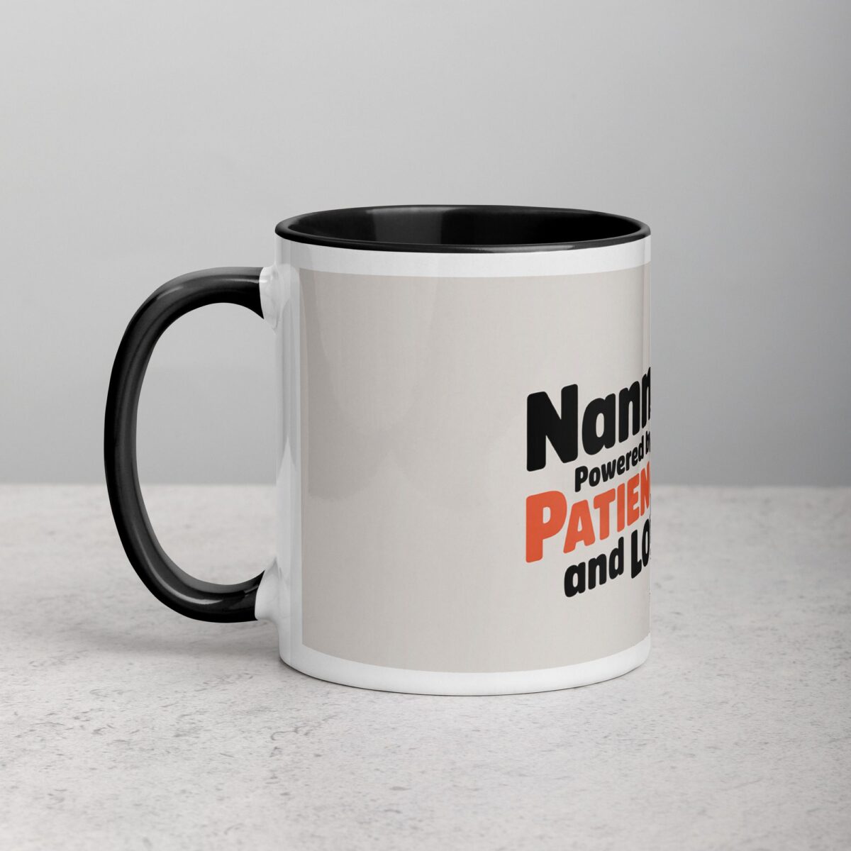 Nanny Life: Powered by Patience and Love Coffee Mug - Image 2