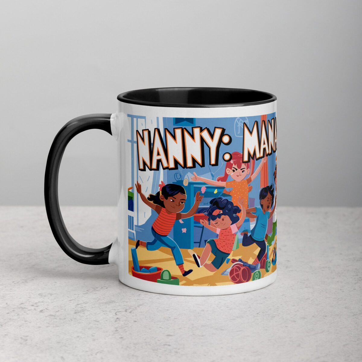 Nanny: Manager of Mayhem Coffee Mug & Tea Cup - Image 2