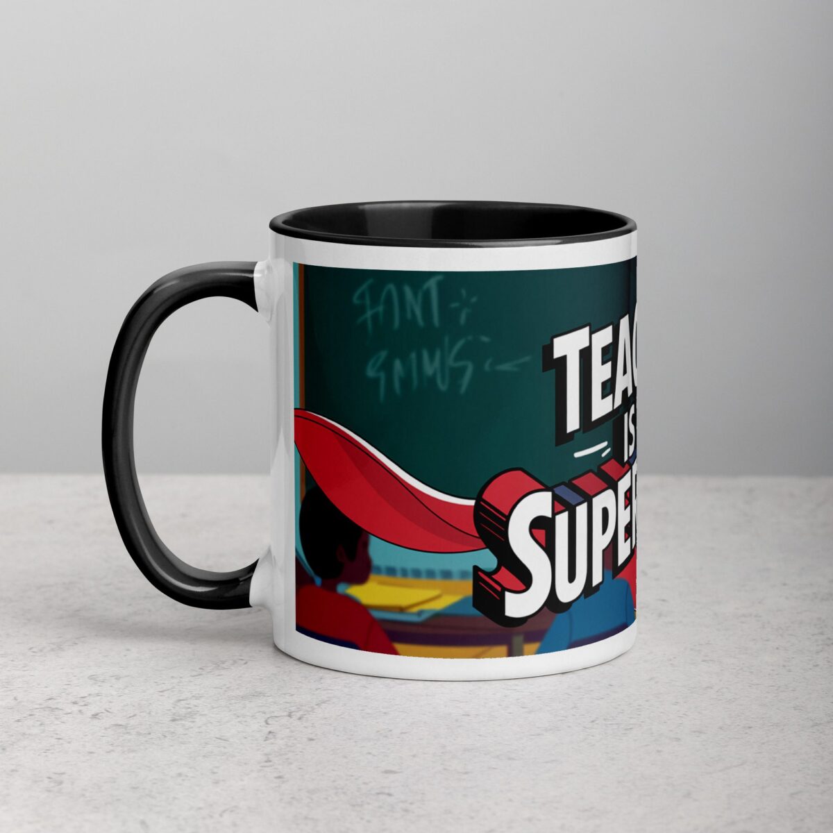 Teaching Is My Superpower Woman Coffee Mug & Tea Cup - Image 2