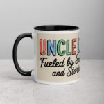 Uncle Life: Fueled by Snacks and Stories Mug - Image 2