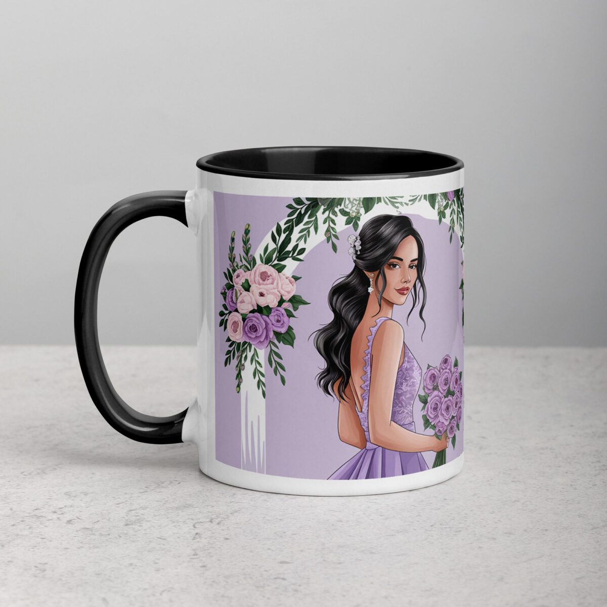 Thank You for Being My Bridesmaid Sophisticated Coffee Mug - Image 2