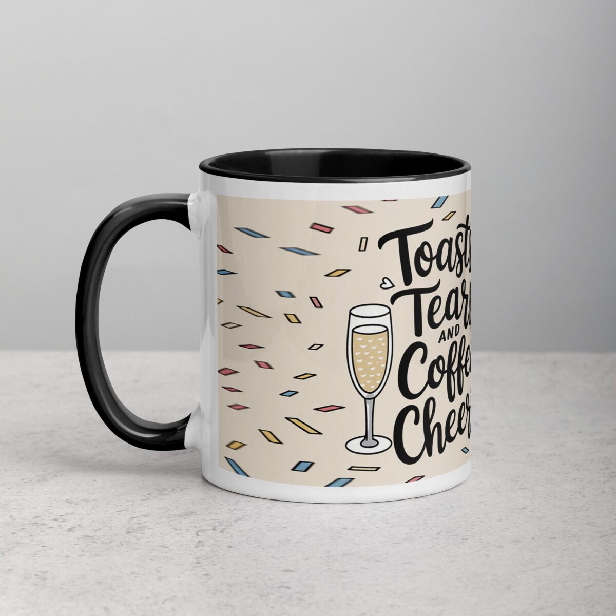 Toasts, Tears, and Coffee Cheers Mug - Image 2