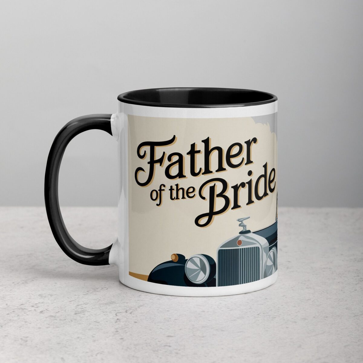 Father of the Bride Retro Coffee Mug & Tea Cup - Image 2