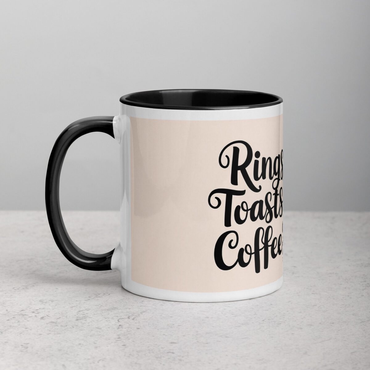 Rings, Toasts & Coffee Boosts Groomsman Mug - Image 2