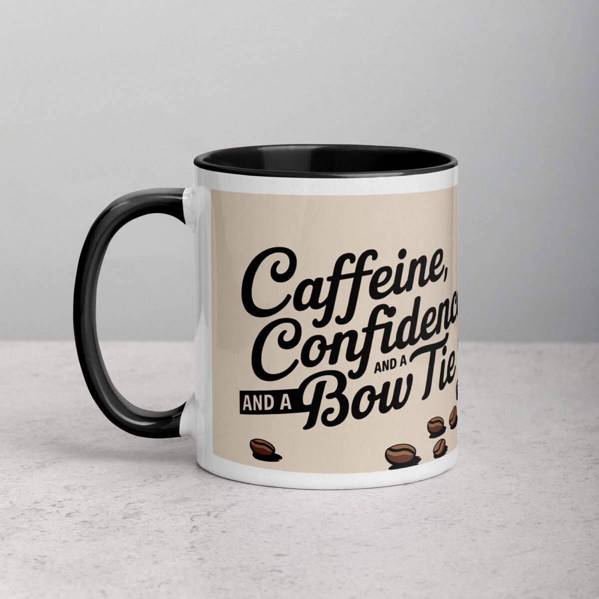 Caffeine, Confidence, and a Bow Tie Groomsman Mug - Image 2