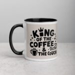 King of the Coffee & the Couch Husband Mug