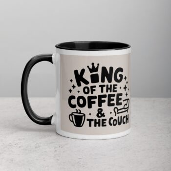 King of the Coffee & the Couch Husband Mug