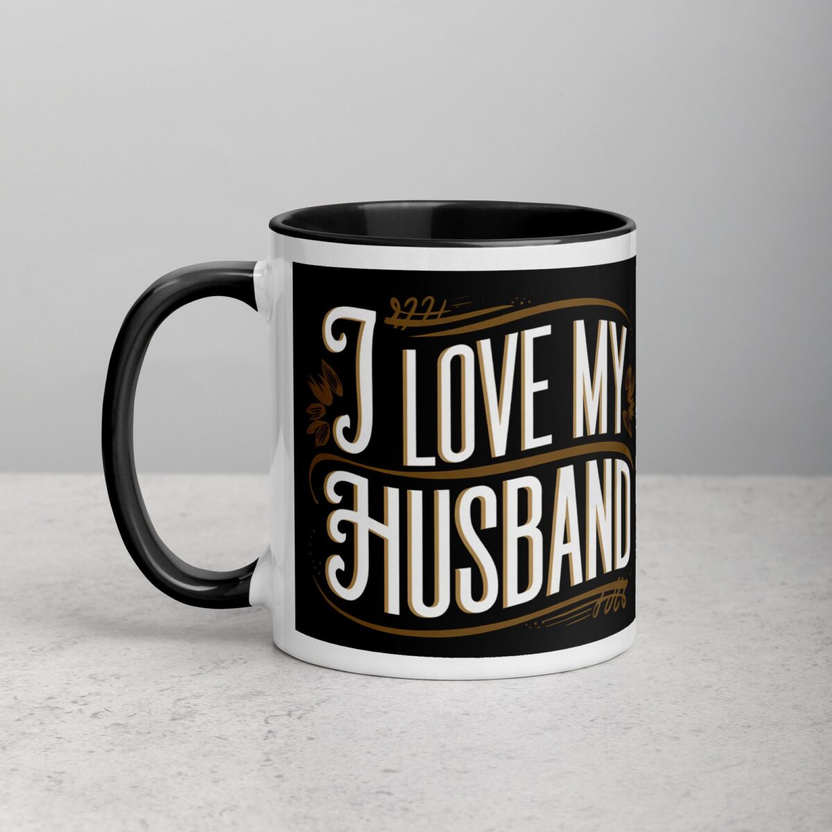 I Love My Husband Elegant Coffee Mug & Tea Cup - Image 2