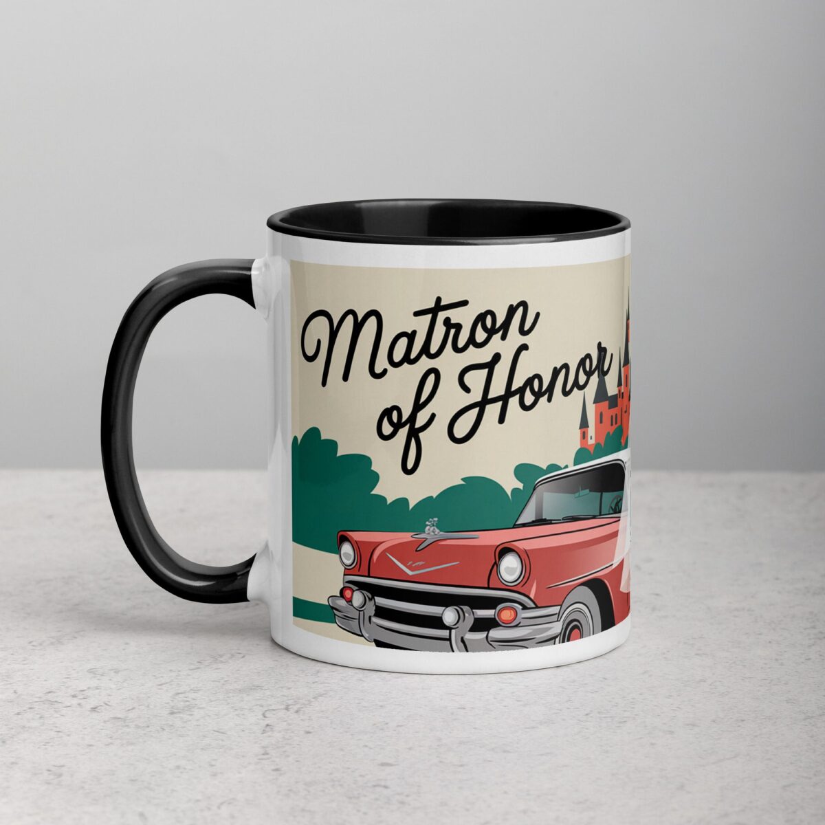 Matron of Honor Retro Coffee Mug & Tea Cup - Image 2