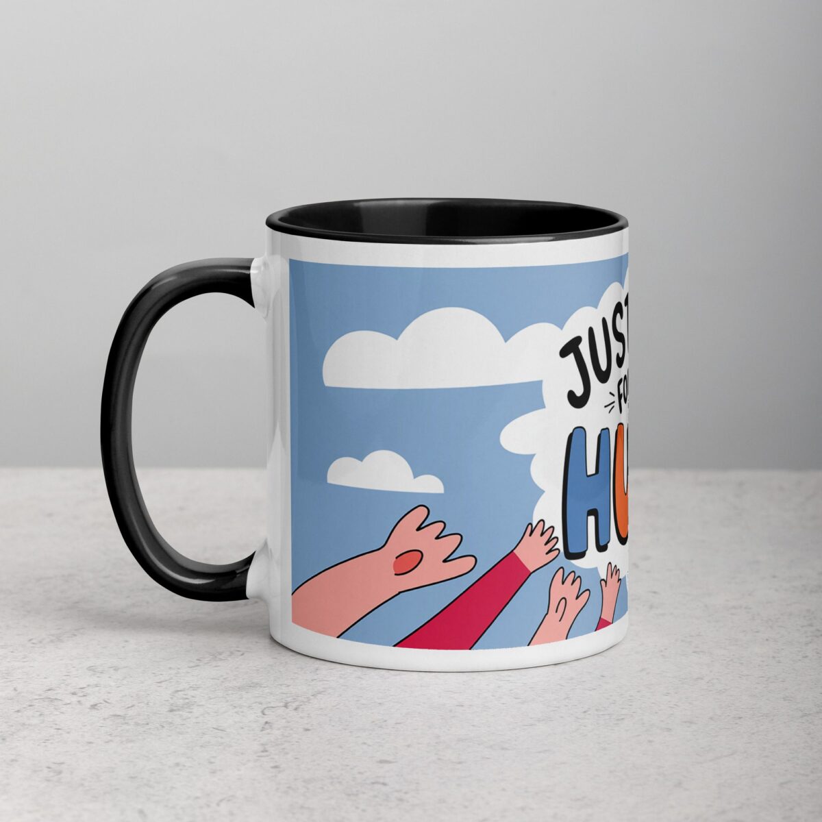 Just Here for the Hugs Coffee Mug - Image 2