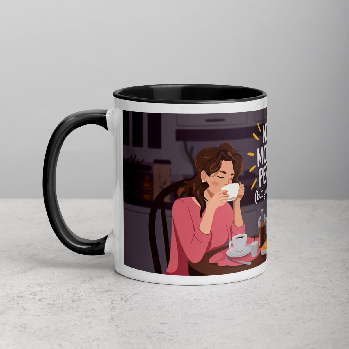 Not a Morning Person (But You’re Worth It) Coffee Mug - Image 2