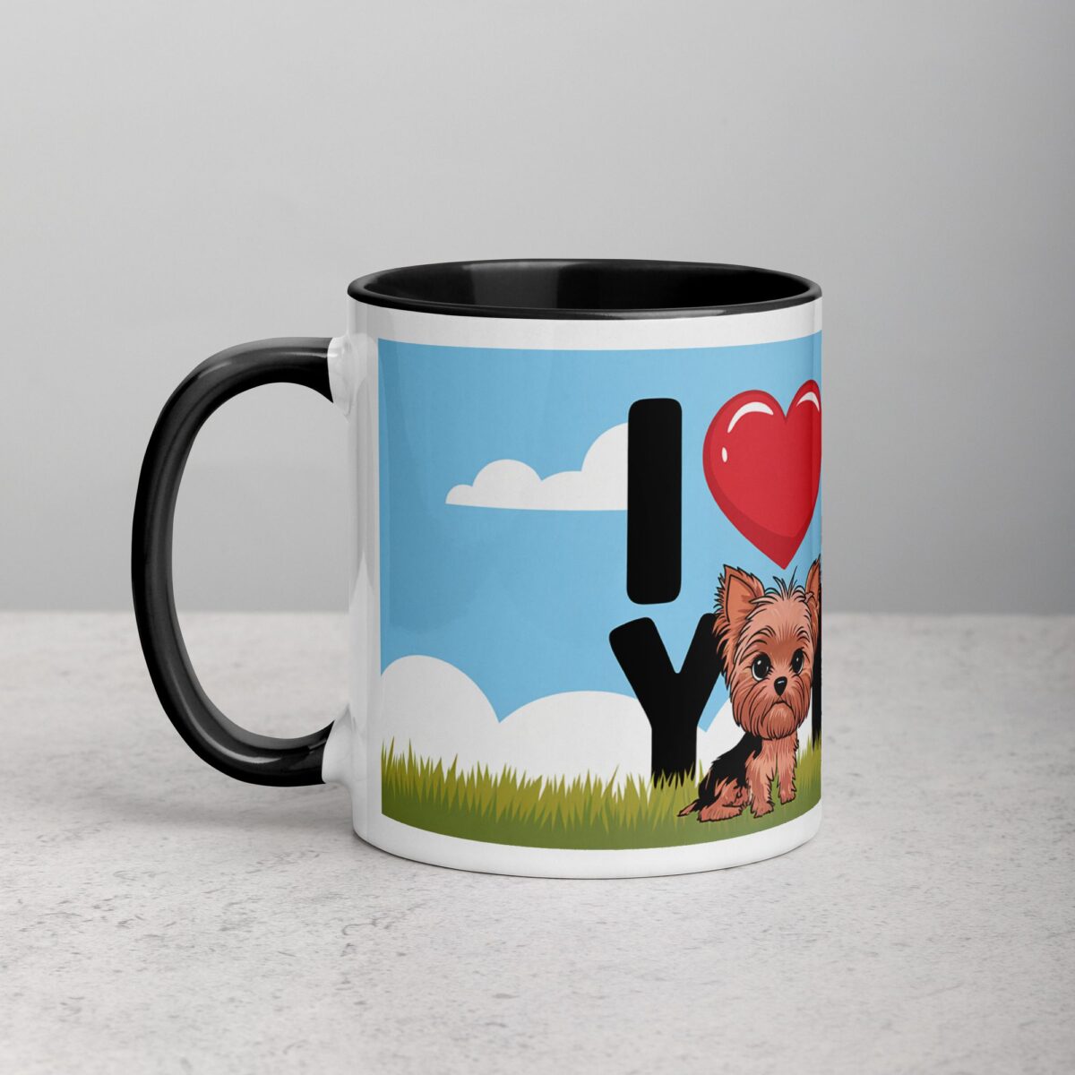 I ❤️ My Yorkie Coffee Mug & Tea Cup - Image 2