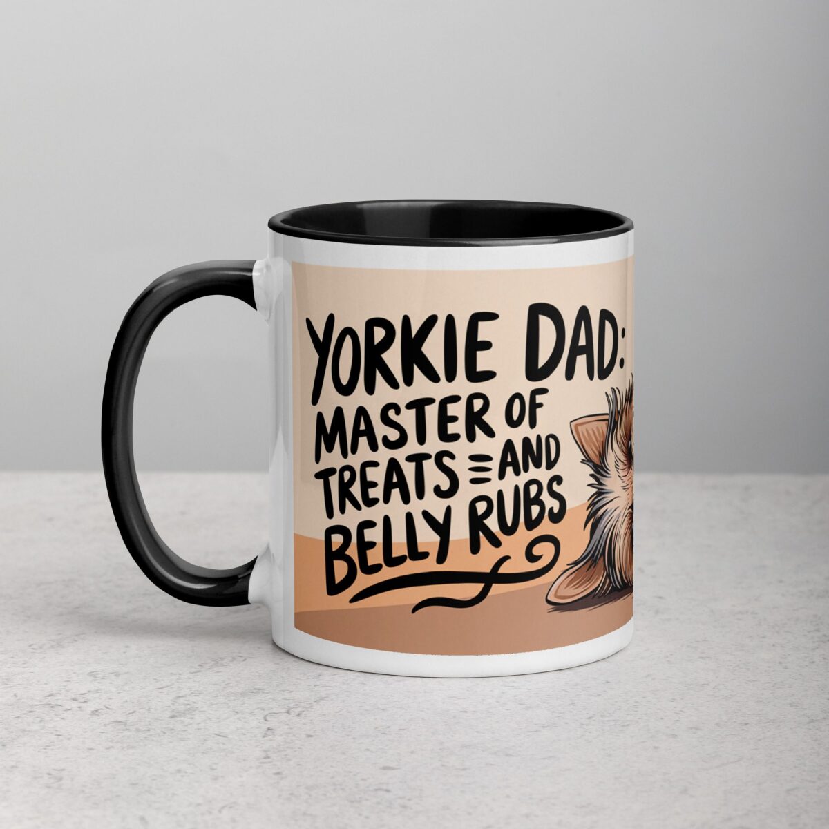 Yorkie Dad: Master of Treats and Belly Rubs Coffee Mug - Image 2