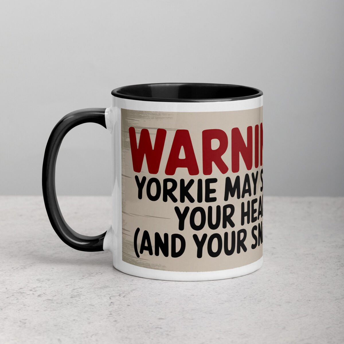 Warning: Yorkie May Steal Your Heart Coffee Mug - Image 3