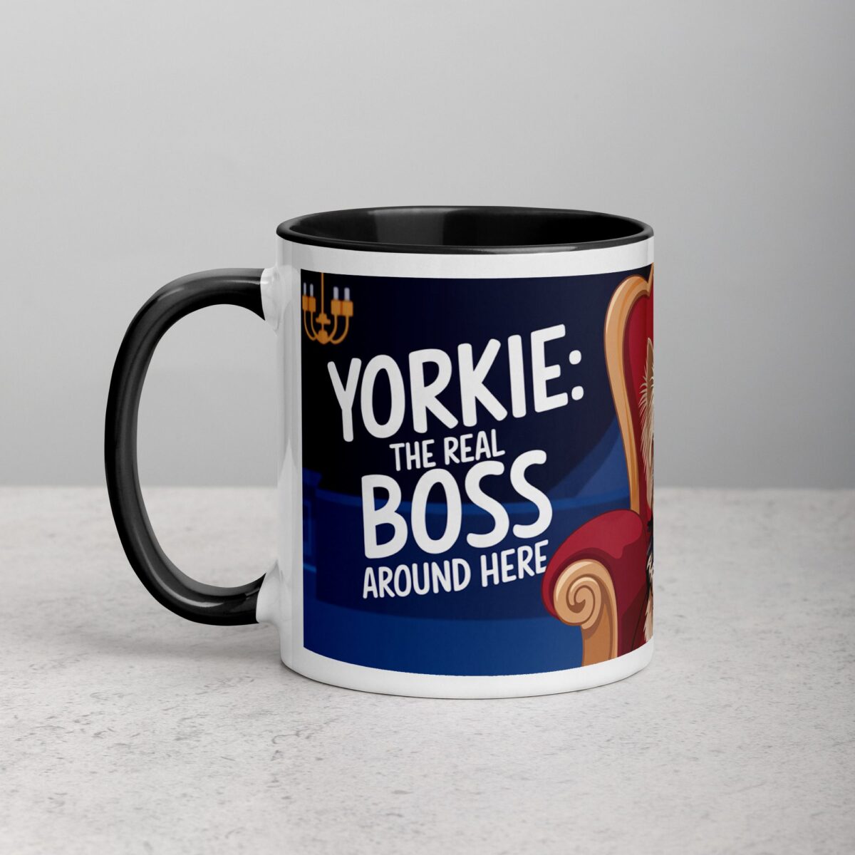 Yorkie: The Real Boss Around Here Coffee Mug - Image 2
