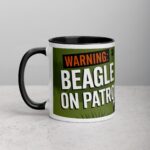 Warning: Beagle on Patrol Coffee Mug - Image 2