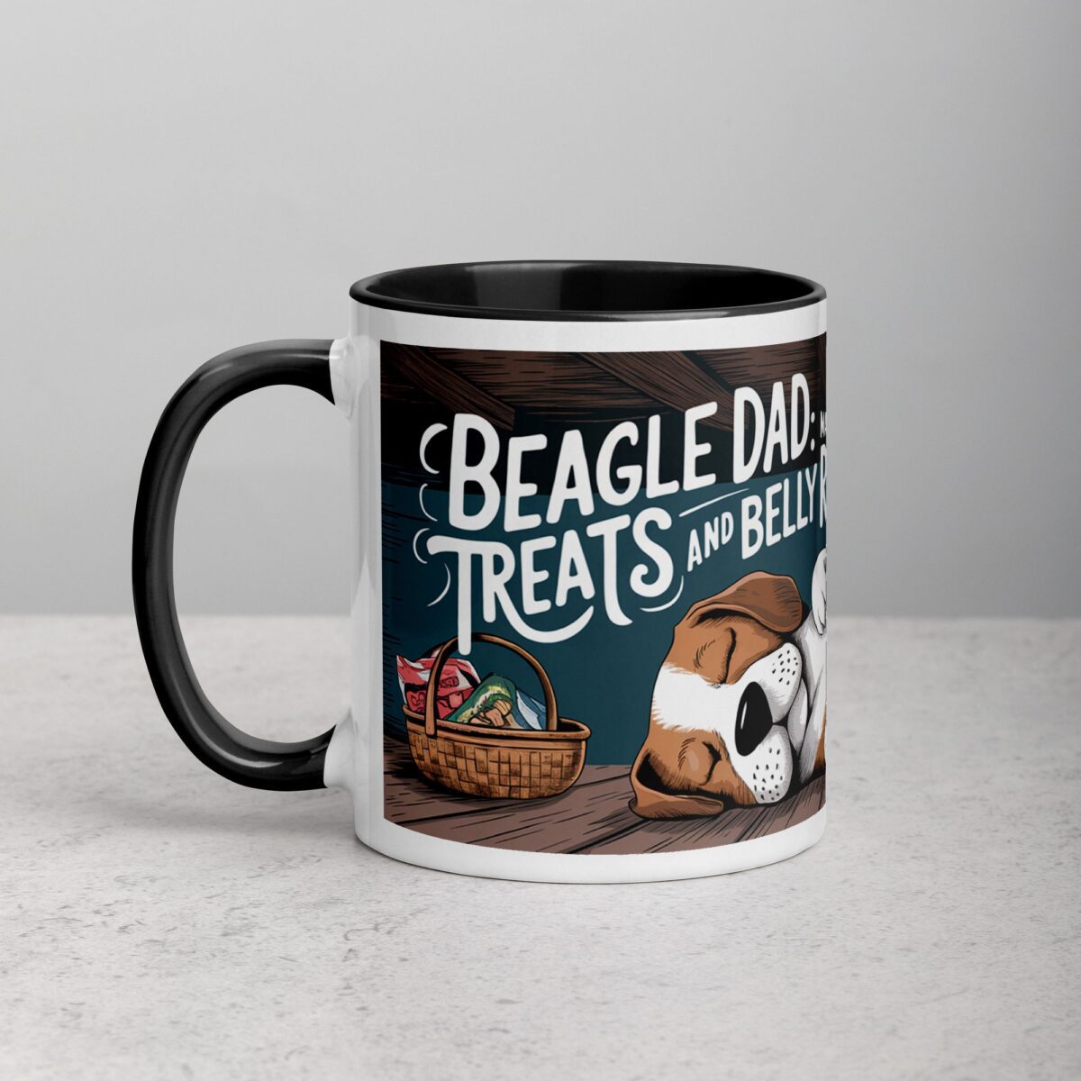 Beagle Dad: Master of Treats and Belly Rubs Coffee Mug - Image 2