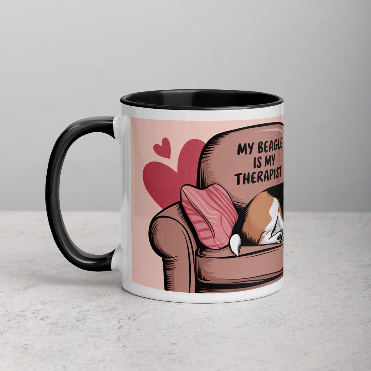 My Beagle Is My Therapist Coffee Mug & Tea Mug - Image 2