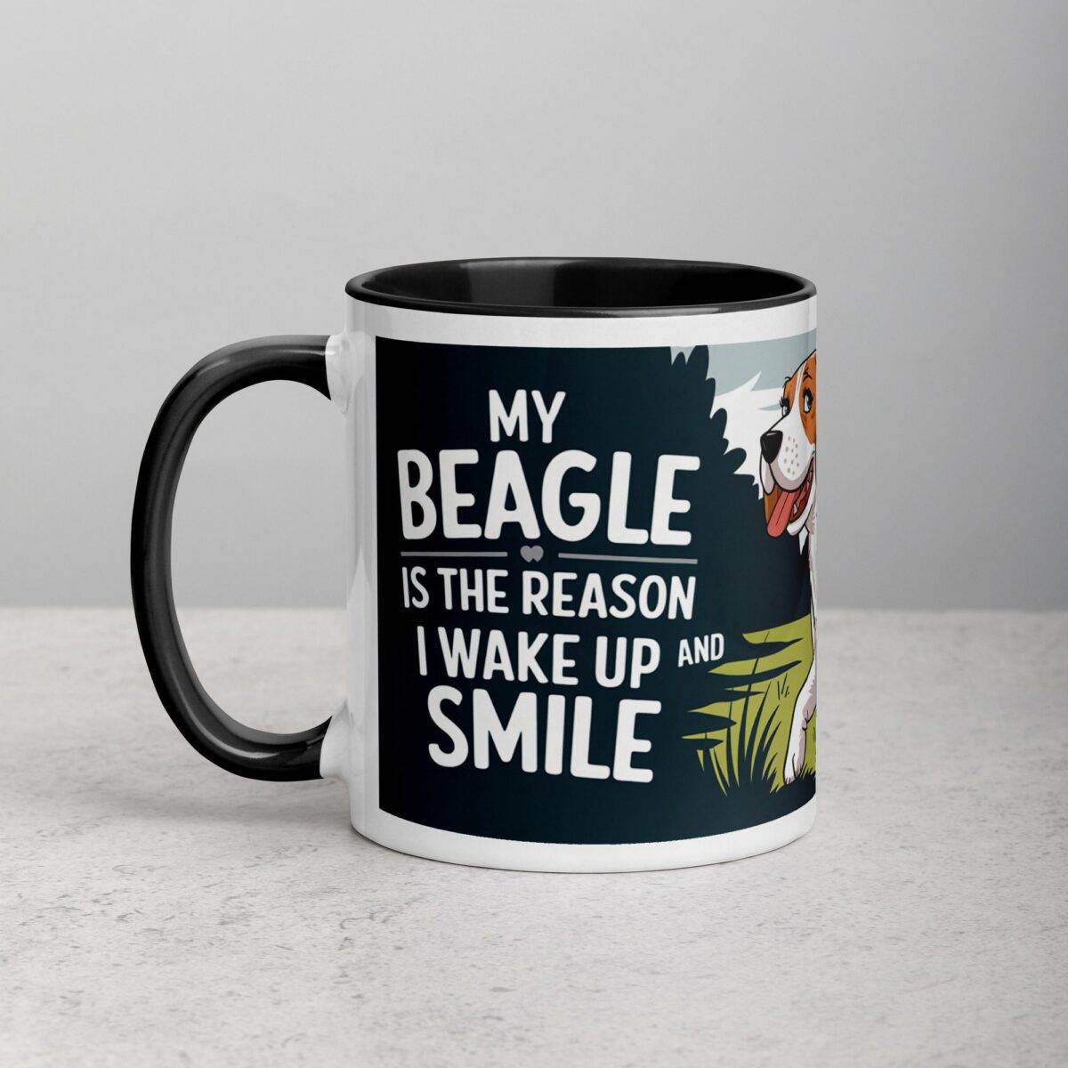 My Beagle Is the Reason I Wake Up (and Smile) Coffee Mug - Image 2