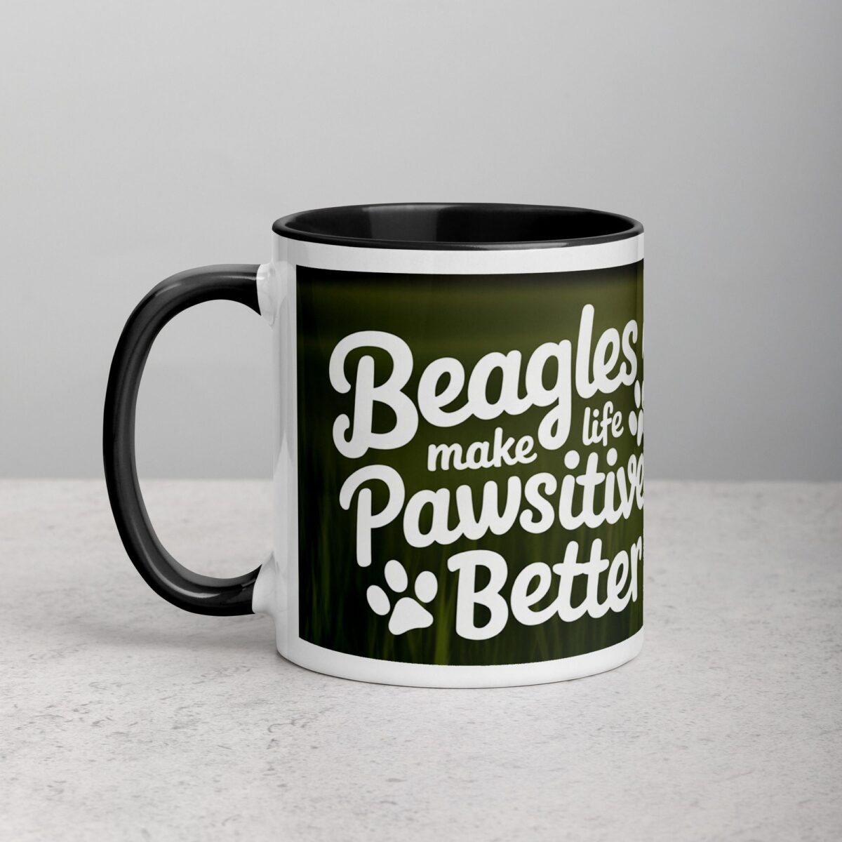 Beagles Make Life Pawsitively Better Coffee Mug - Image 2