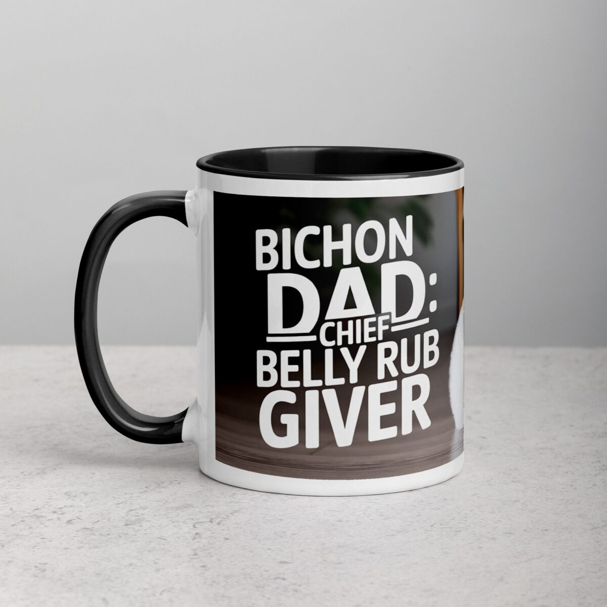 Bichon Dad: Chief Belly Rub Giver Coffee Mug - Image 2