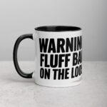 Warning: Fluff Ball on the Loose Coffee Mug - Image 2