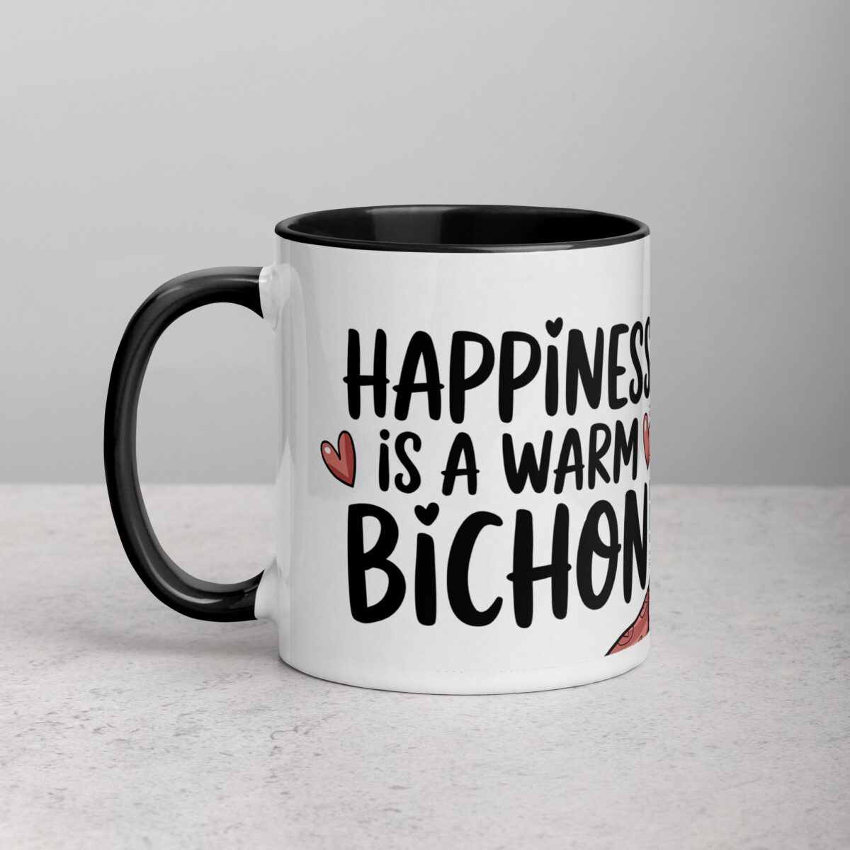 Happiness Is a Warm Bichon Coffee Mug & Tea Cup - Image 2