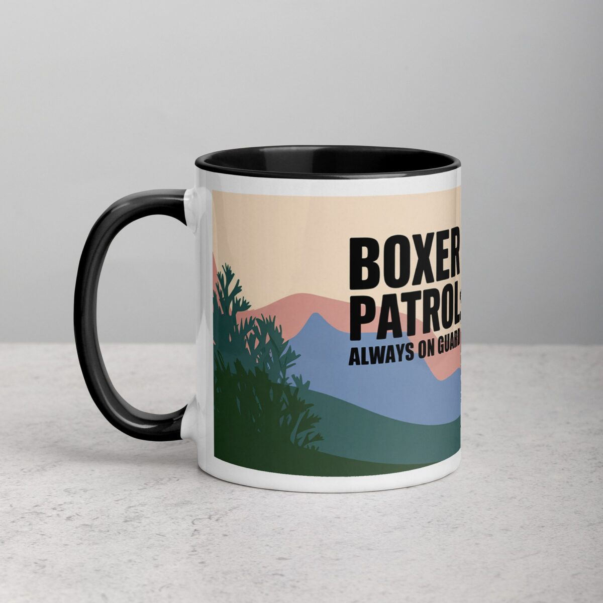 Boxer Patrol: Always on Guard Coffee Mug - Image 2