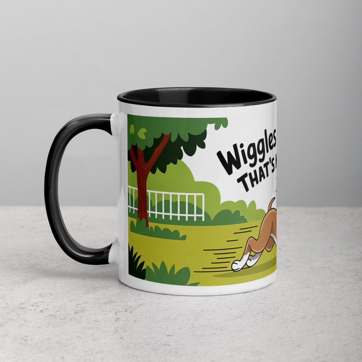Wiggles and Wiggles: That’s My Boxer Coffee Mug - Image 2