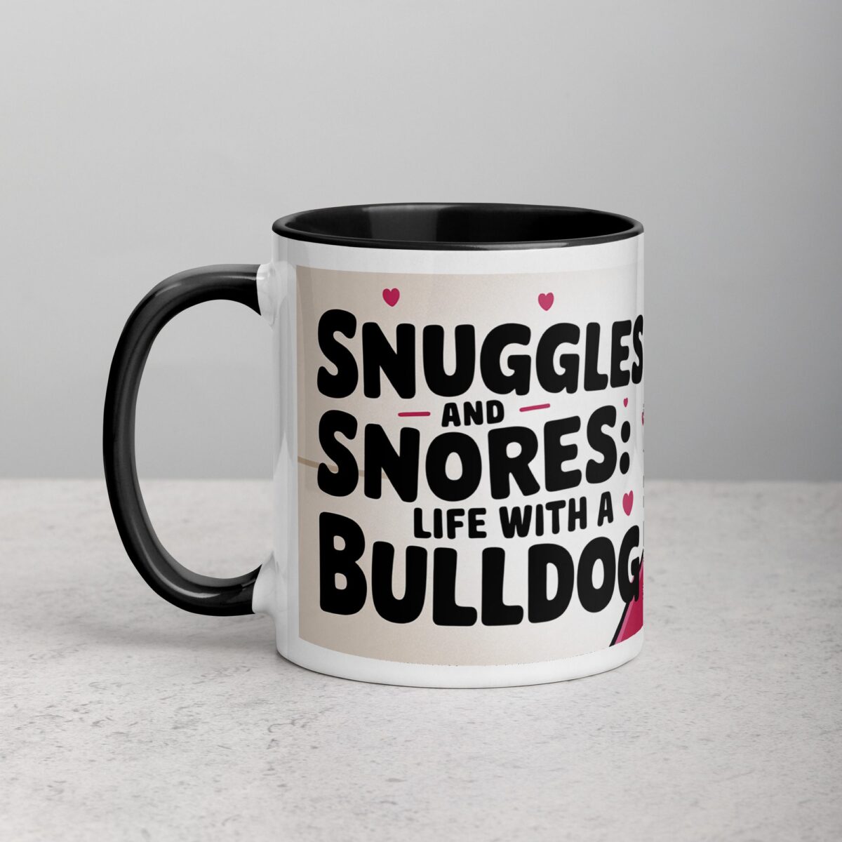 Snuggles and Snores: Life with a Bulldog Coffee Mug - Image 2