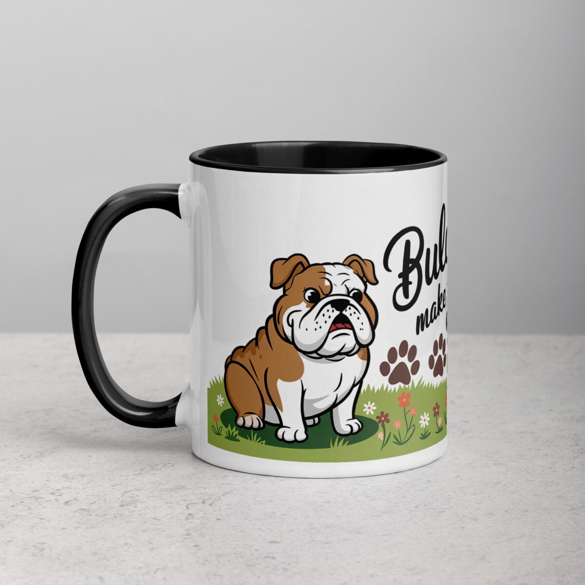 Bulldogs Make Life Pawsitively Amazing Coffee Mug - Image 2