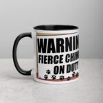 Warning: Fierce Chihuahua on Duty Coffee Mug - Image 2