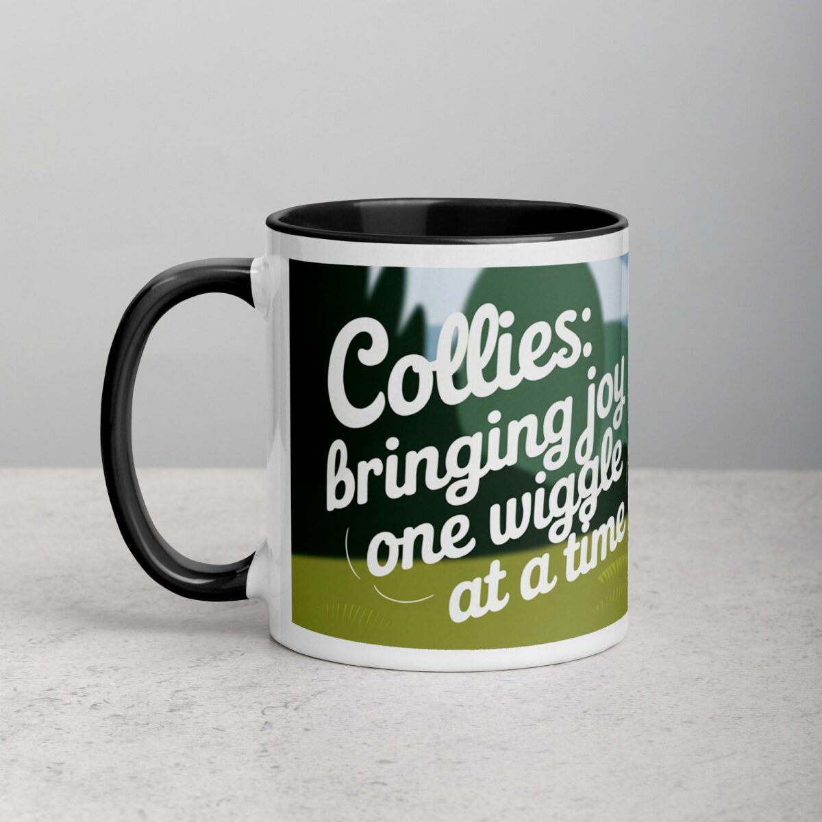 Collies: Bringing Joy One Wiggle at a Time Coffee Mug - Image 2