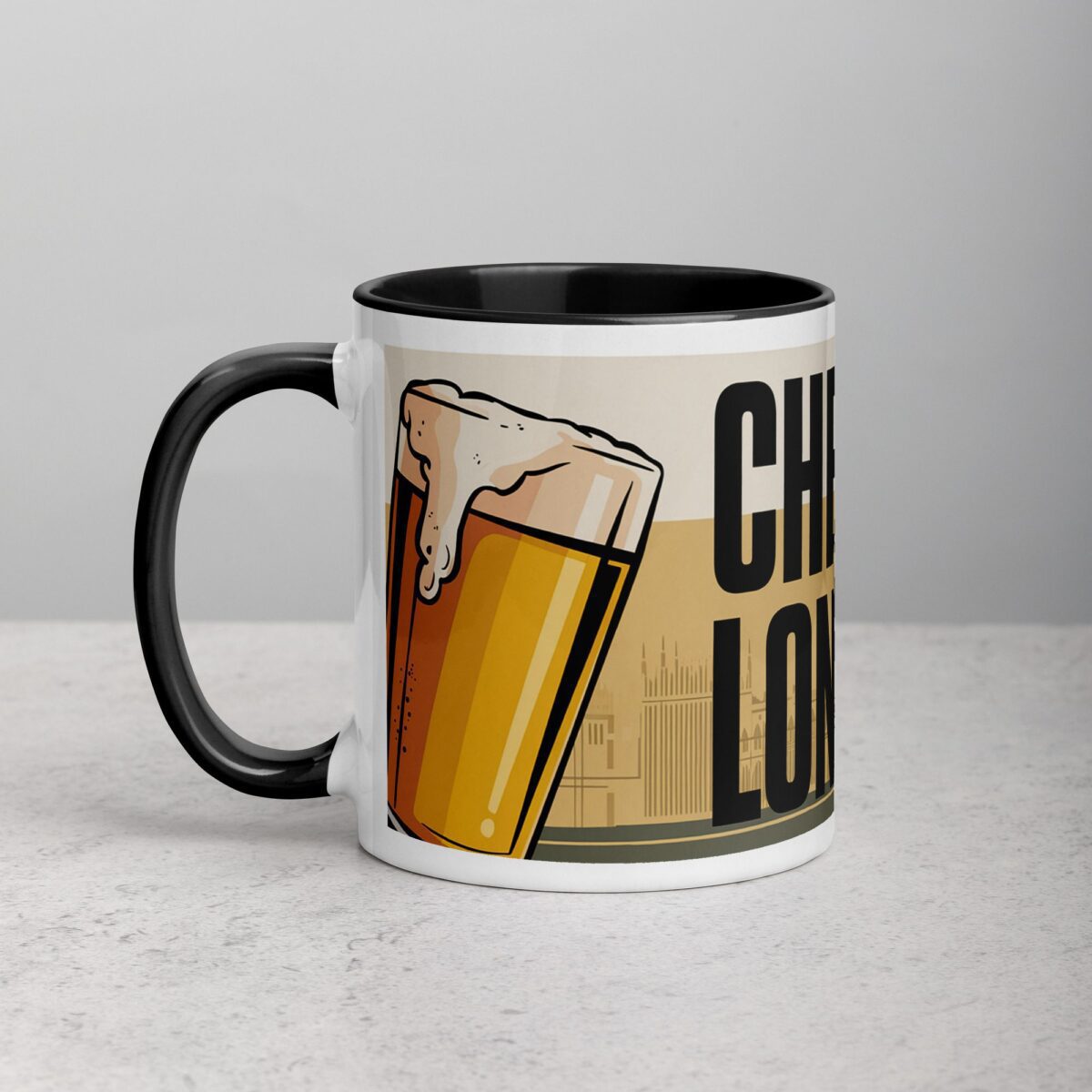 Cheers to London Coffee Mug & Tea Cup - Image 2