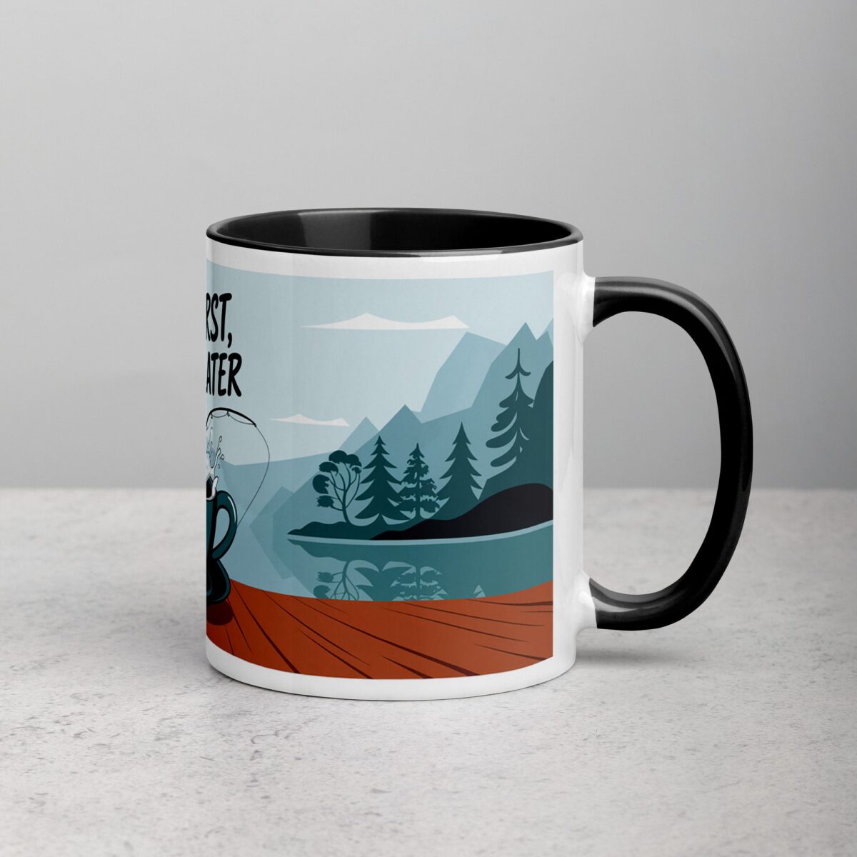 Cast First, Coffee Later Fishing Mug - Image 3
