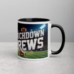 Touchdown Brews Football Coffee Mug - Image 3