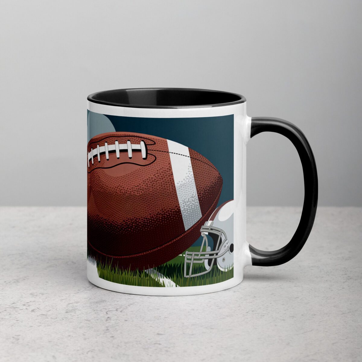 I Love Football Elegant Coffee Mug & Tea Cup - Image 3