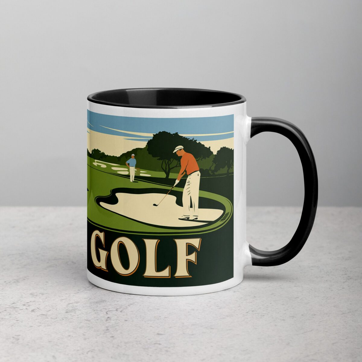 I Love Golf Retro Coffee Mug & Tea Cup - Image 3